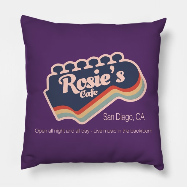 Rosie's Cafe Pillow by bintburydesigns