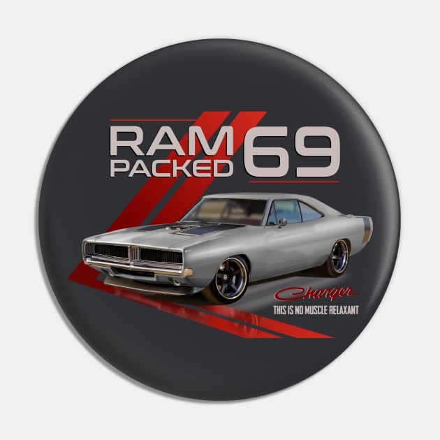 Dodge Ram Packed Charger Pin by hardtbonez