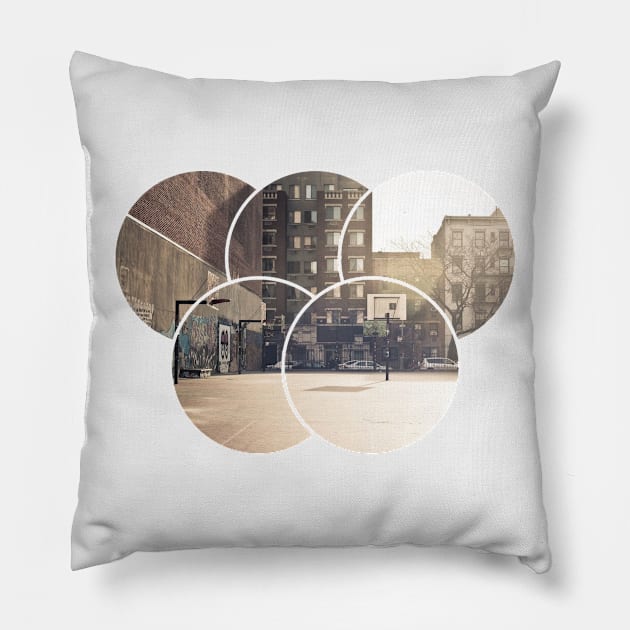 Urban Street Court Pillow by Skymann