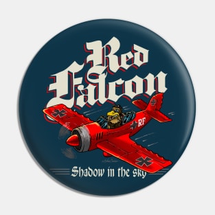 Red Falcon Pin