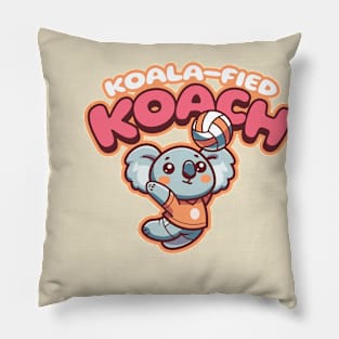 Cute Volleyball Animal | Koalified Koach Pillow