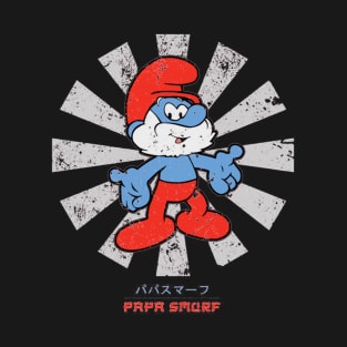 Papa Smurf Retro Japanese T-Shirt