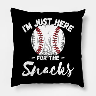 I'm Just Here For The Snacks Pillow