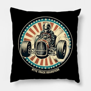 Hod Rod Racing Car Comic Book Style Pillow