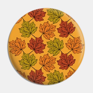 Maple Leaves Pattern Pin