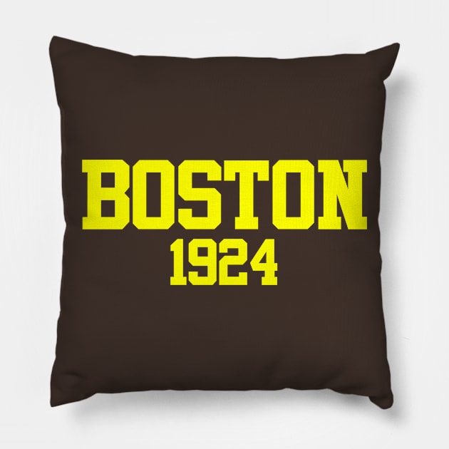 Boston 1924 Pillow by GloopTrekker