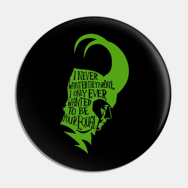 Your equal (green) Pin by demonigote