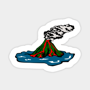 Volcano Island Magnet