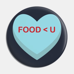 I love you more than food Pin