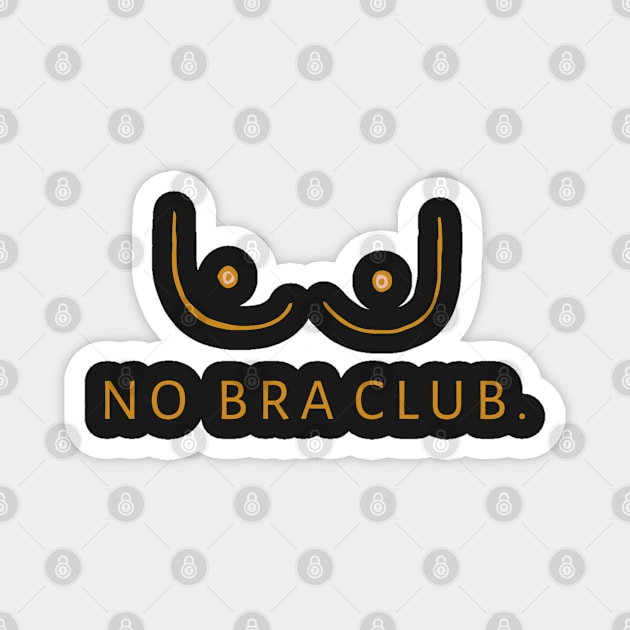 No Bra Club 4 Magnet by YaiVargas