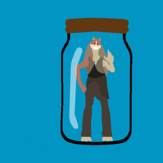 Jar Jar in a Jar - Jar Jar Binks - T-Shirt