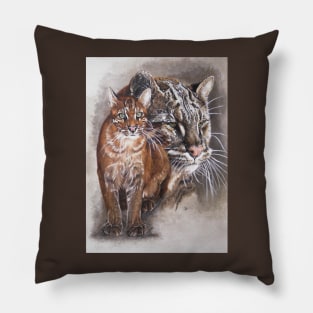 Asian Golden Cat Pillow