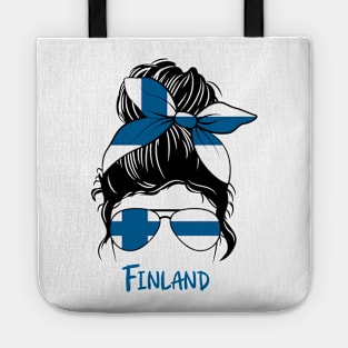 Finland girl, Finland Flag, Finland gift heritage, Finns girlfriend, Finnish Tote