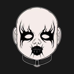 Black Metal Doll Head T-Shirt