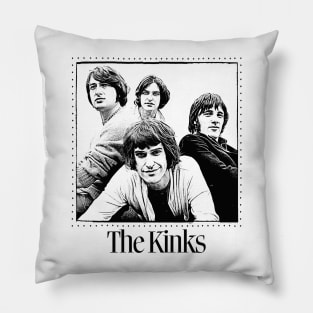 The Kinks  / Retro Style Fan Design Pillow