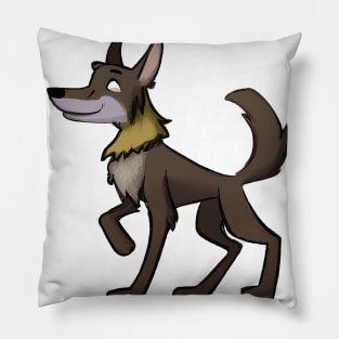 Cute Alpha Wolf Drawing Pillow