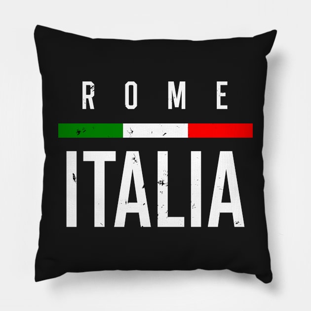 Rome Italia Italian Flag Novelty Gifts Pillow by B89ow