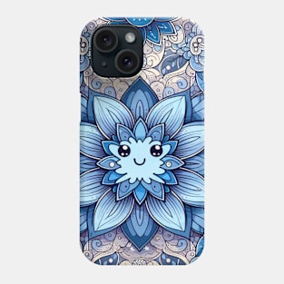 Highlight the beauty of nature's symmetry with a close-up shot of intricately patterned flower petals Phone Case