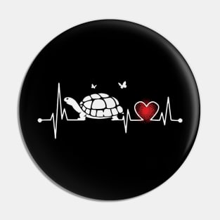 Turtle heartbeat Pin