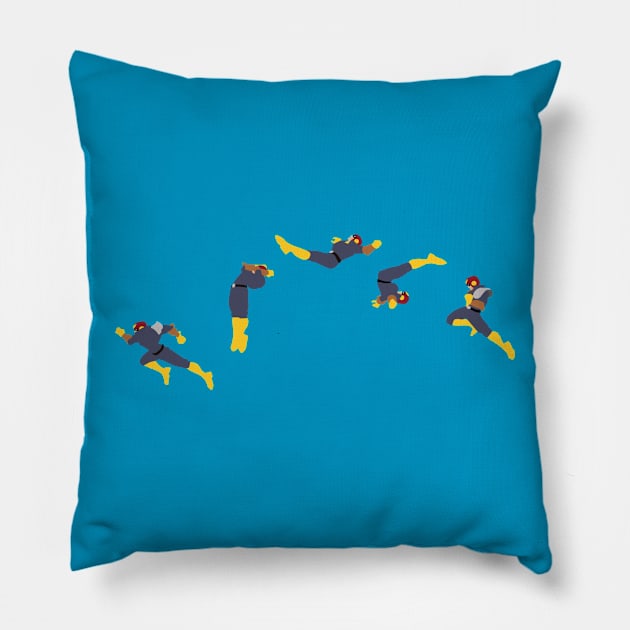 Captain Falcon Moonwalk Knee Pillow by chrispocetti