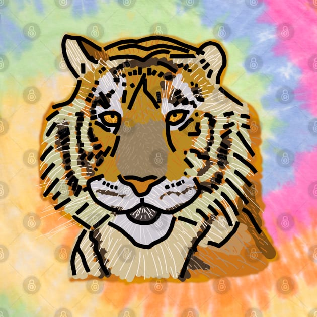 Tiger Portrait by ellenhenryart