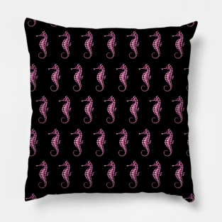 Seahorse Pink Pattern Pillow