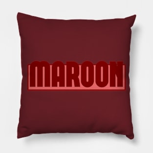 Maroon. Simple minimalistic "maroon color". Pillow