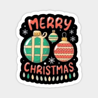 Merry Christmas Ornaments Magnet