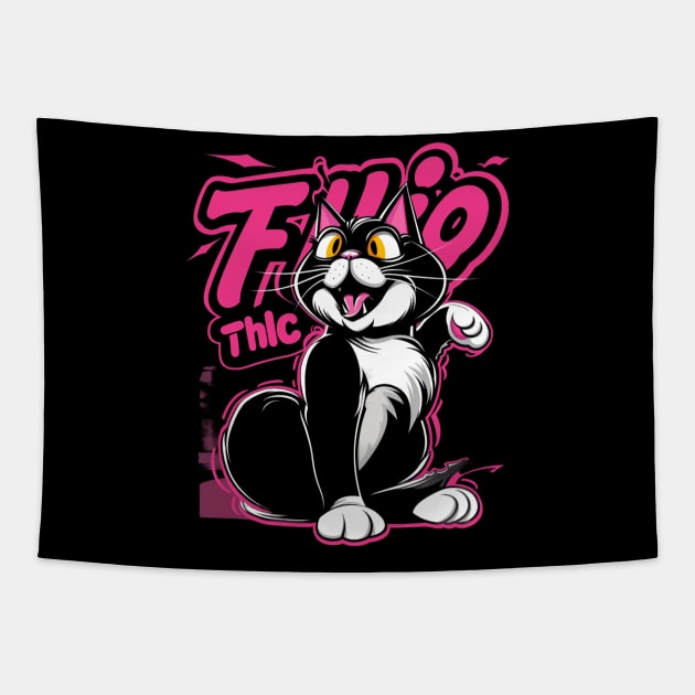 Felix The Cat Creativity Tapestry by Tosik Art1