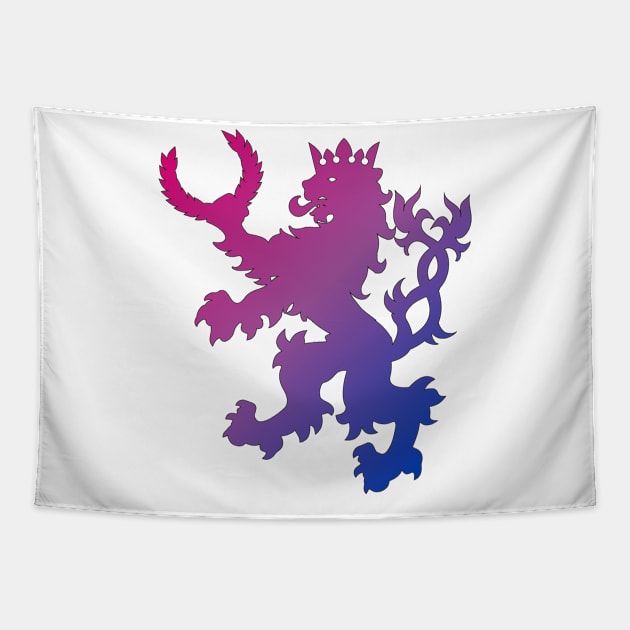 An Tir Pride - Bisexual- Silhouette Tapestry by Yotebeth