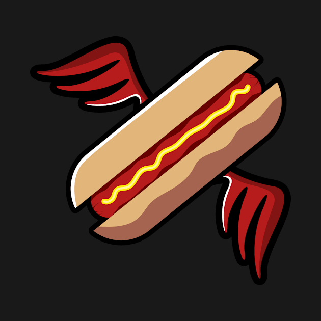 winged hotdogs by dagimal