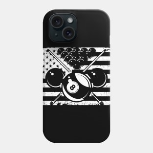 Billiards Pool American USA Flag 8 Stars Phone Case