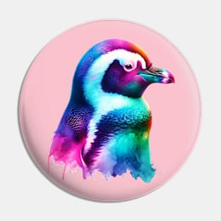 trippy penguin Pin