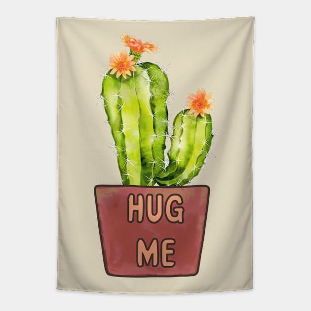 Hug Me (Cactus) Tapestry by JasonLloyd