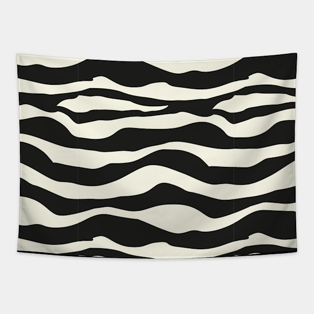 Zebra Design Tapestry by Full Moon