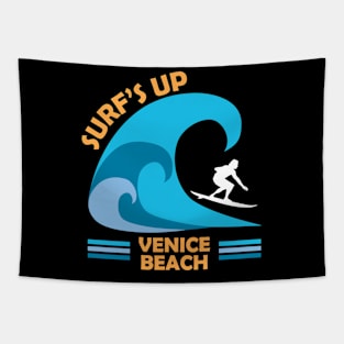 Surfs Up on Venice Beach Tapestry