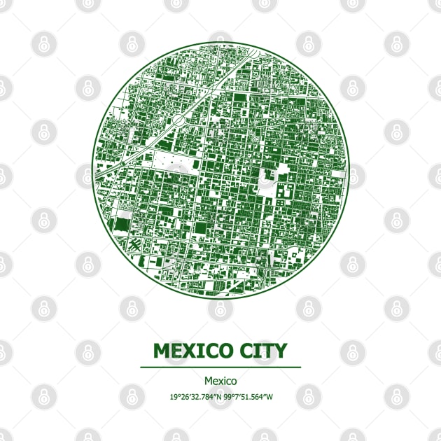 Mexico city map coordinates by SerenityByAlex