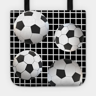 Soccer Balls On Goal Post Net Tote