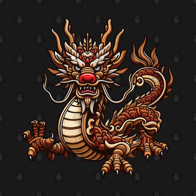 Wood Dragon 09 by Houerd