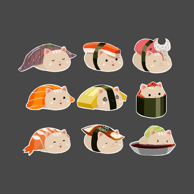 Sushi Cat - Cat - Phone Case