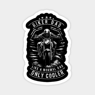 Biker Dad Motorcycle Father'S Day  For Fathers Magnet