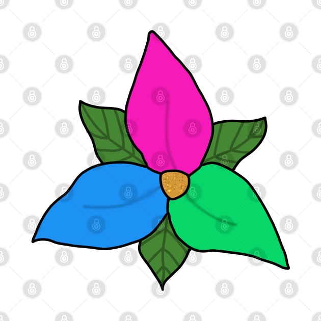 Polysexual pride flower by Becky-Marie