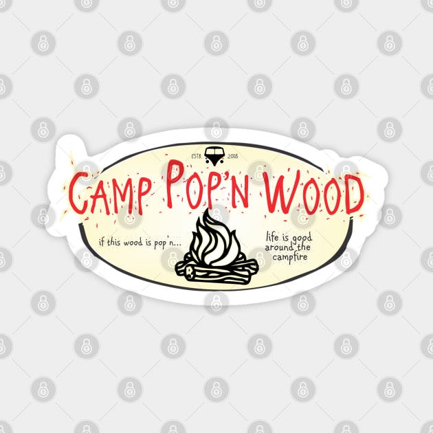 Camp Pop'n Wood Magnet by Dragin_Ink