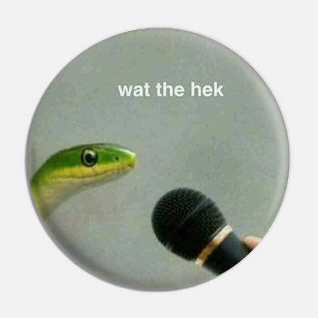 Snake What The Heck Funny Reaction Meme - Reaction Meme - Pin | TeePublic Snake What The Heck Funny Reaction Meme - Reaction Meme - Pin | TeePublic