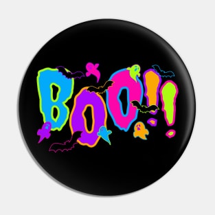 Boo! Spooky Halloween Pin