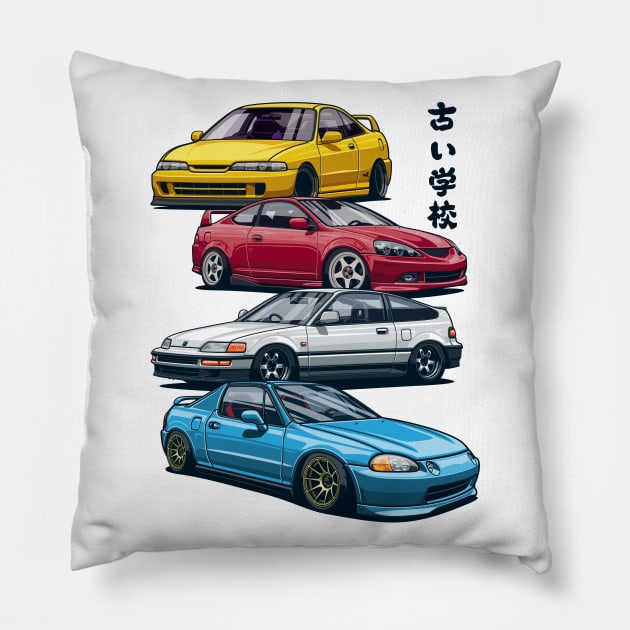 JDM icons Pillow by Markaryan