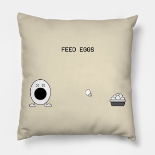 Feed Eggs Pillow