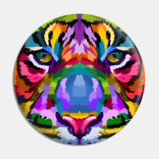 Colourful Lion's head Pin