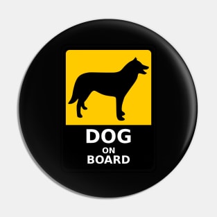 Dog on board warning Pin