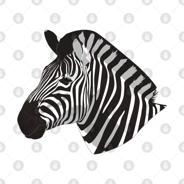 Zebra by Sticker Steve